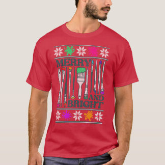 T-shirt artistique ami pull de Noël laid