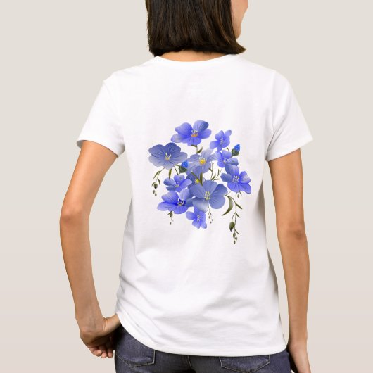 T-shirt artistique floral - Unique nature (Dos)