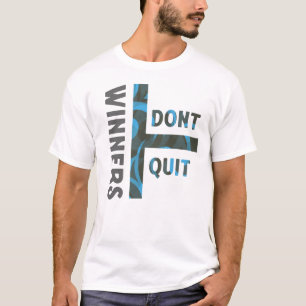 T-shirt artistique motivationnel 'Les gagnants ne 
