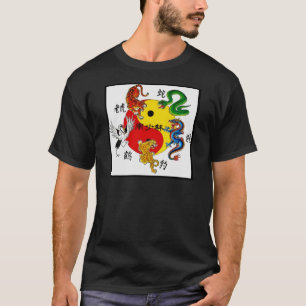 T-SHIRT ARTS MARTIAUX 5 ANIMAUX