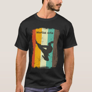 T-shirt Arts Martiaux Classiques Rétro 70s Vintage Taekwon