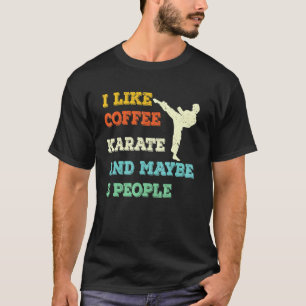 T-shirt Arts martiaux de karaté classiques et café rétro V