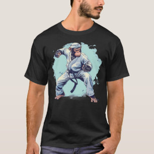 T-shirt Arts martiaux de singe de karaté Kickboxing Judo M