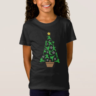 T-Shirt Arts martiaux féminins - Karate Arbre de Noël pour