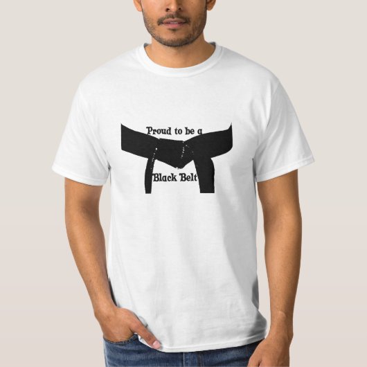 T-shirt Arts martiaux fiers d'être une ceinture noire (Devant)