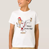 T-shirt Arts martiaux Merry Kick Mas Noël (Devant)