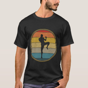T-shirt Arts martiaux mixtes rétro vintage Kickboxing MMA