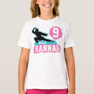 T-shirt Arts Martiaux Ninja Guerrier Thème Anniversaire Fi