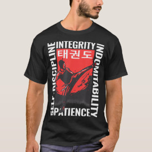 T-shirt arts martiaux taekwondo vintage pour les hommes dr