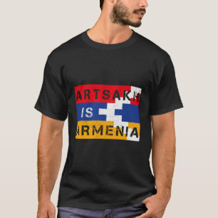 T-shirt Artsakh Est Arménie Un Drapeau Arménien Fort Don P