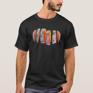 T-shirt Artwork numérique de collage de lune de fruits tra