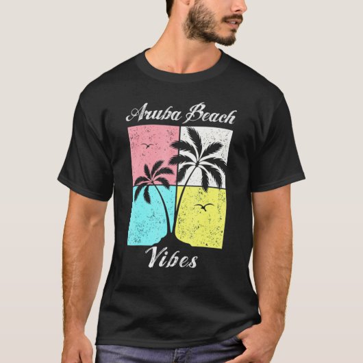 T-shirt Aruba Beach Vibes tropicales Vacances Souvenirs 1 (Devant)