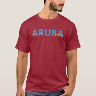 T-shirt Aruba, Caraïbes, vacances, Voyage, Plage, Océan,