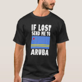 T-shirt Aruba Flag Design If lost send me to Aruba Premiu (Devant)
