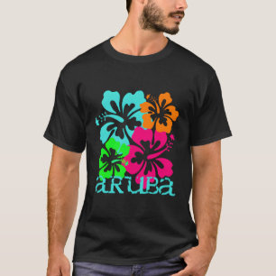 T-shirt Aruba Island Beach Tropical Paradise Surf Voyage O