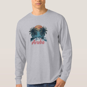 T-shirt Aruba Island Design (Version 2) - Long-Sleev de ba