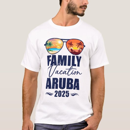 T-shirt Aruba Matching Family Vacation 2025 Making Memorie (Devant)
