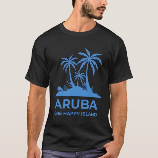 T-shirt Aruba One Happy Island (Devant)