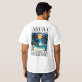 T-shirt Aruba One Happy Island  (Dos entier)