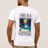T-shirt Aruba, une île heureuse (Dos)