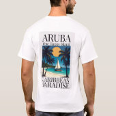 T-shirt Aruba, une île heureuse (Dos)