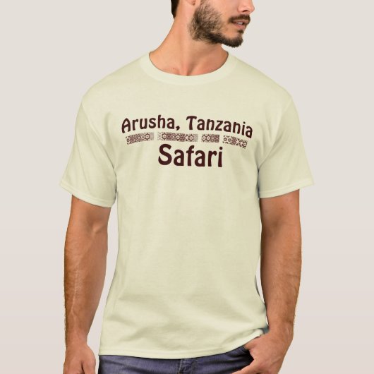 T-shirt Arusha, Tanzanie - BWR (Devant)