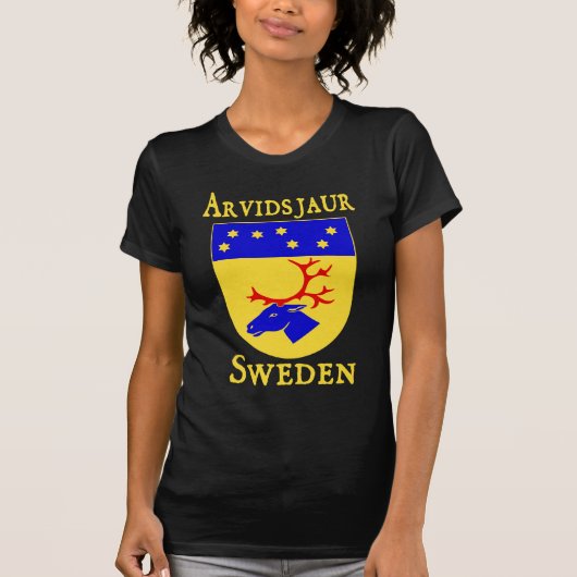 T-shirt Arvidsjaur, Suède (Sverige) (Devant)