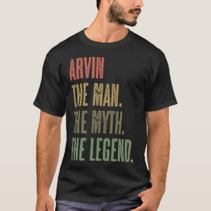 T-shirt ARVIN l'homme le mythe la LÉGENDE FUNNY Mens Boy
