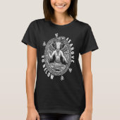 T-shirt As Above So Below  Satan Baphomet Leviathan Cross  (Devant)