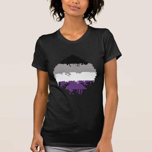 T-shirt As asexuel de Paintdrip (Devant)