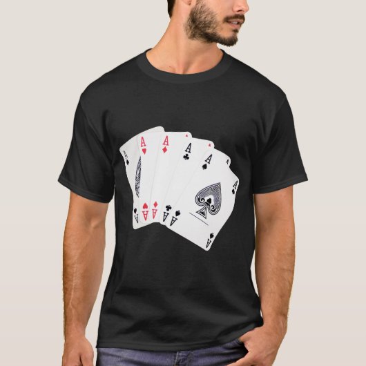 T-shirt As de poker (Devant)