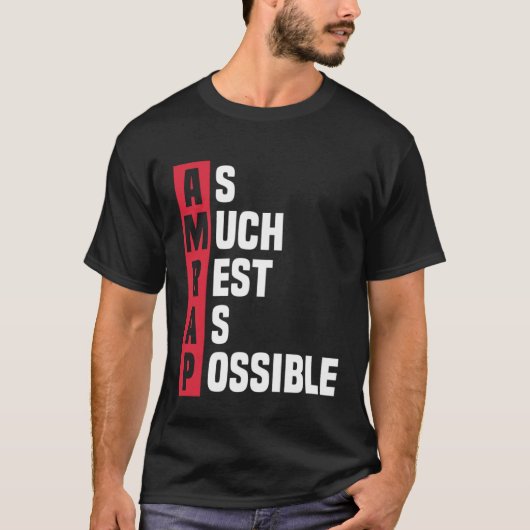 T-shirt As Much Rest As Possible AMRAP  Trendy  1 (Devant)