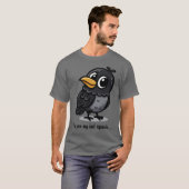 T-shirt As Per My Last Squawk Charming Crow Design gift gi (Devant entier)