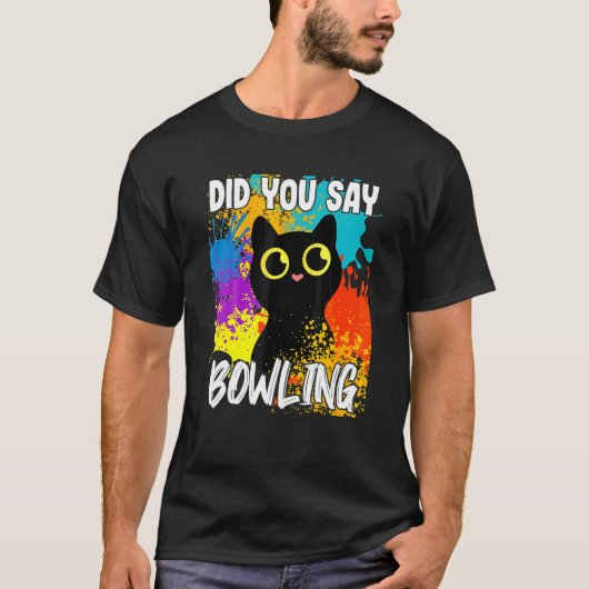 T-shirt As-Tu Dit Bowling Chat Noir (Devant)