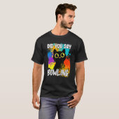 T-shirt As-Tu Dit Bowling Chat Noir (Devant entier)