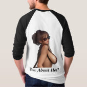 T-shirt As-Tu Vu Ma Petite Amie ? Hottie 3d (Dos)