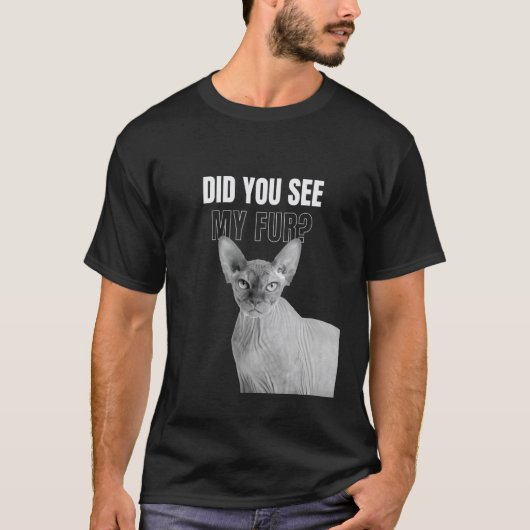T-shirt As-Tu Vu Mon Chat En Fourrure Tee (Devant)