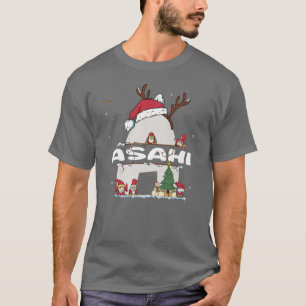 T-shirt Asahi Christmasw Asahi Nom pour les Noël drôles