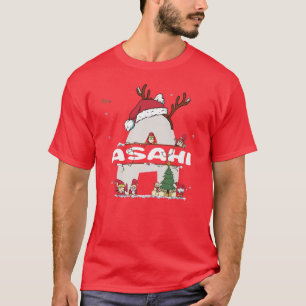 T-shirt Asahi Christmasw Asahi Nom pour les Noël drôles