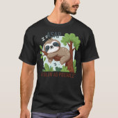 T-shirt ASAP As slow as possible funny Sloth wild animal z (Devant)