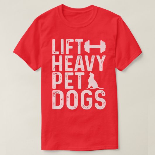 T-shirt Ascenseur Chiens d'animaux de compagnie lourds Ent (Design devant)
