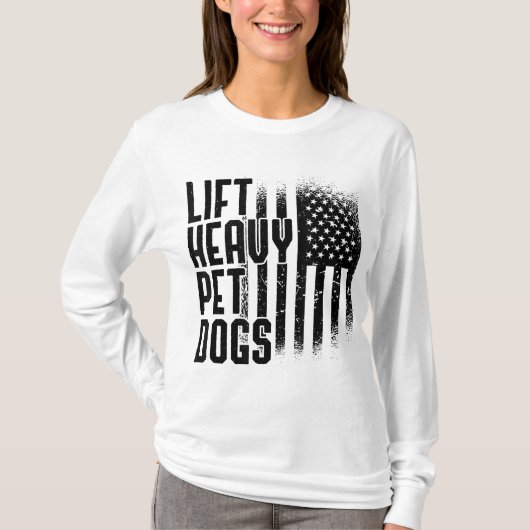 T-shirt Ascenseur Chiens de compagnie lourds Gym Lover Chi (Devant)