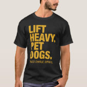 T-shirt Ascenseur Chiens pour animaux de compagnie lourds (Devant)