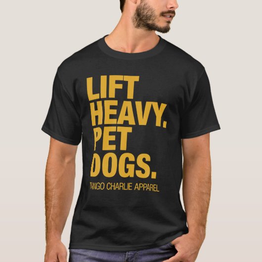 T-shirt Ascenseur Chiens pour animaux de compagnie lourds (Devant)