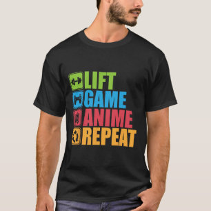 T-shirt Ascenseur, Jeu, Anime,