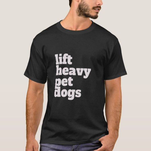 T-shirt Ascenseur. Lourds, Chiens De Compagnie. Amusant Gy (Devant)