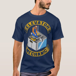 T-shirt Ascenseur Mécanique conception Service Entretien R
