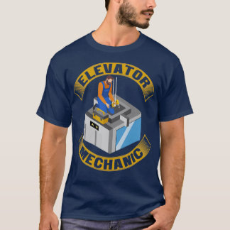 T-shirt Ascenseur Mécanique conception Service Entretien R