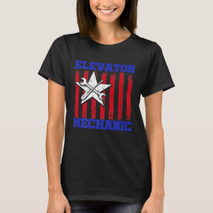 T-shirt Ascenseur Mécanique Entretien Études de la vie Tec