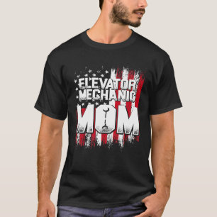 T-shirt Ascenseur Mécanique Entretien Vie Apprise Technici